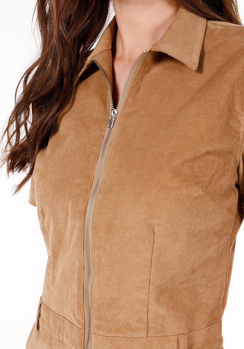 Regular Fit Kadın Kahverengi Elbise