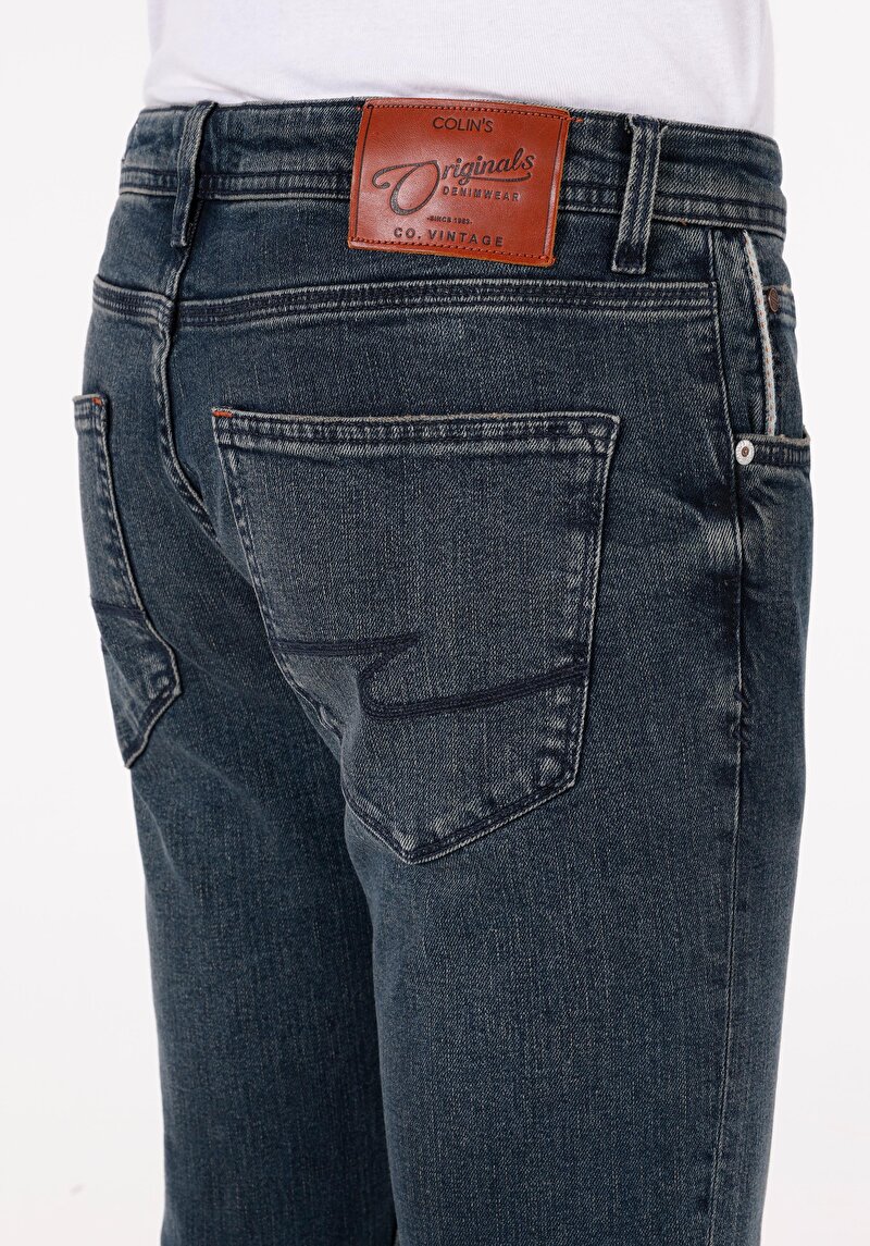 Straight Fit   Erkek İndigo Jean Pantolon