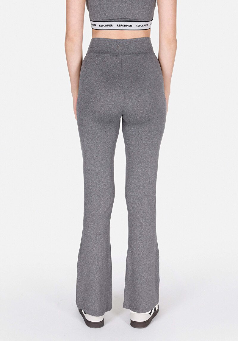 Slim Fit Kadın Antrasit Tayt