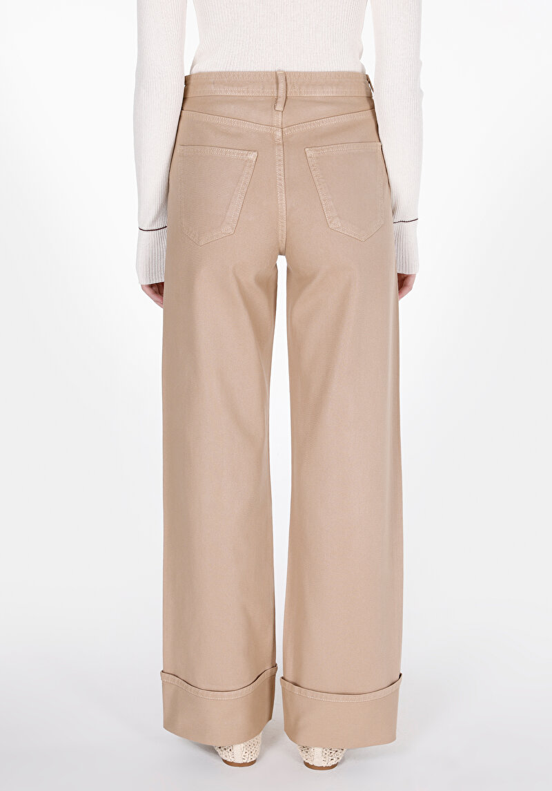 Regular Fit Kadın Colour Denim Fermuarlı Jean Pantolon