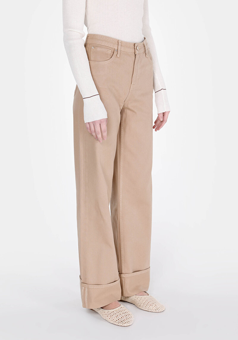 Regular Fit Kadın Colour Denim Fermuarlı Jean Pantolon