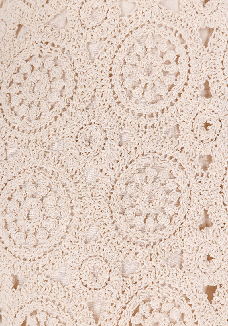 Slim Fit Orta Bel Düz Kadın Bej Şort