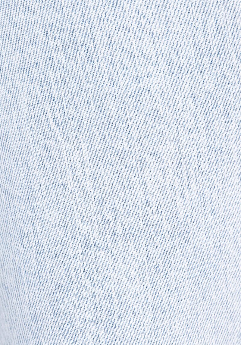 Straight Fit Yüksek Bel Düz Paça Kadın İndigo Jean Pantolon