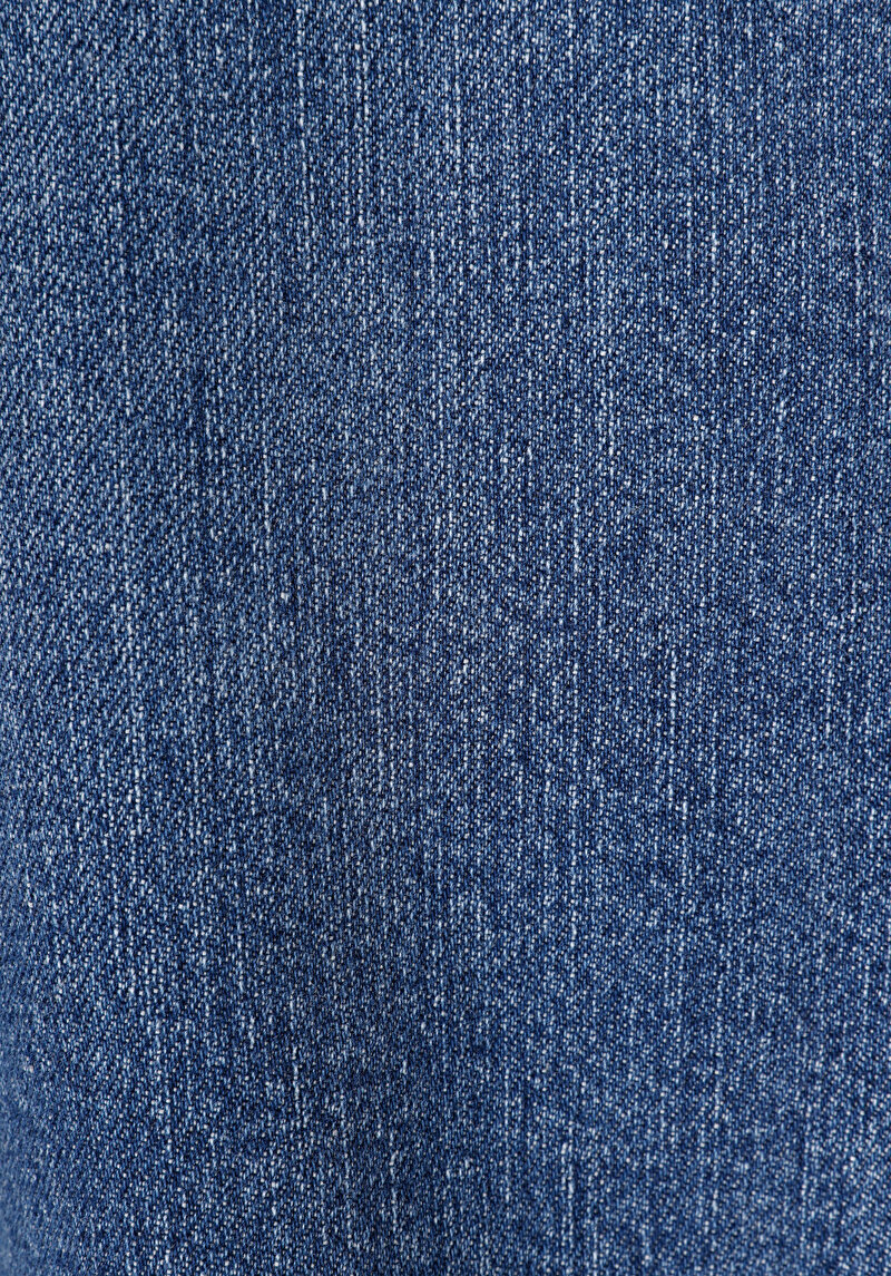 Slim Fit Cepli Erkek Mid İndigo Denim Jean Pantolon