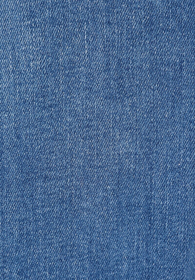 Slim Fit Fermuarlı Erkek Mid İndigo Denim Jean Pantolon