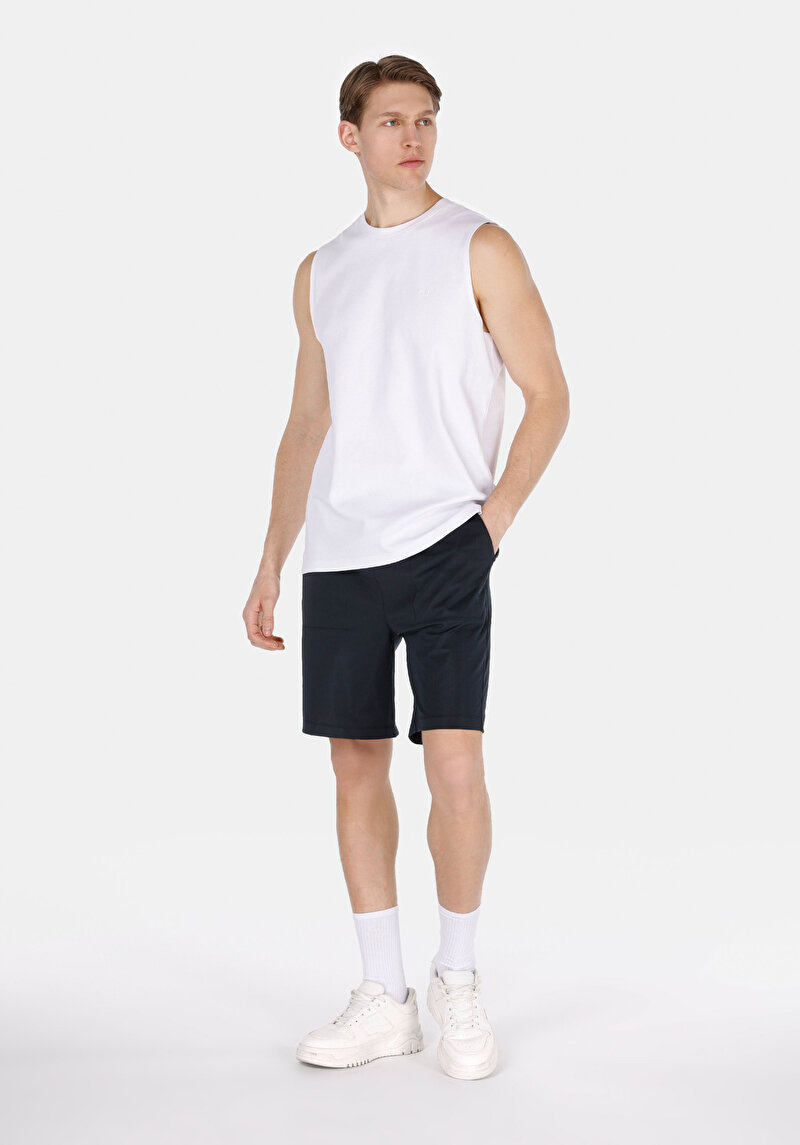 Regular Fit Erkek Beyaz Atlet