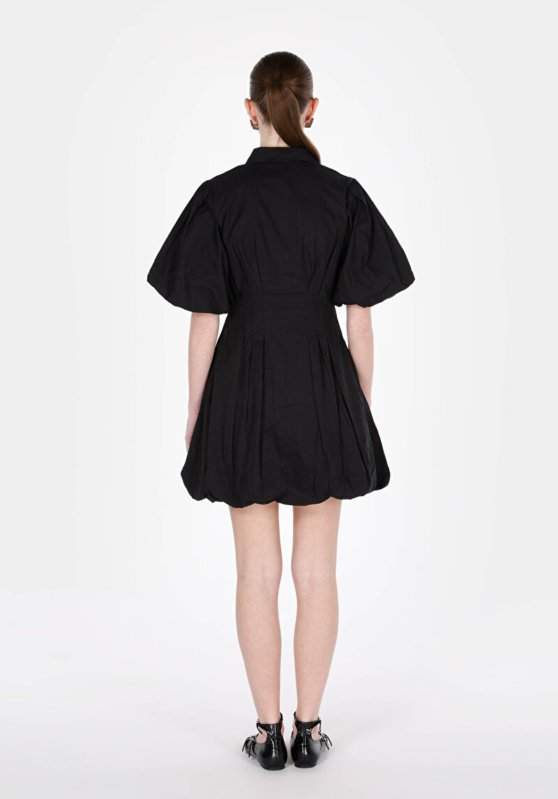 Regular Fit Kadın Siyah Elbise