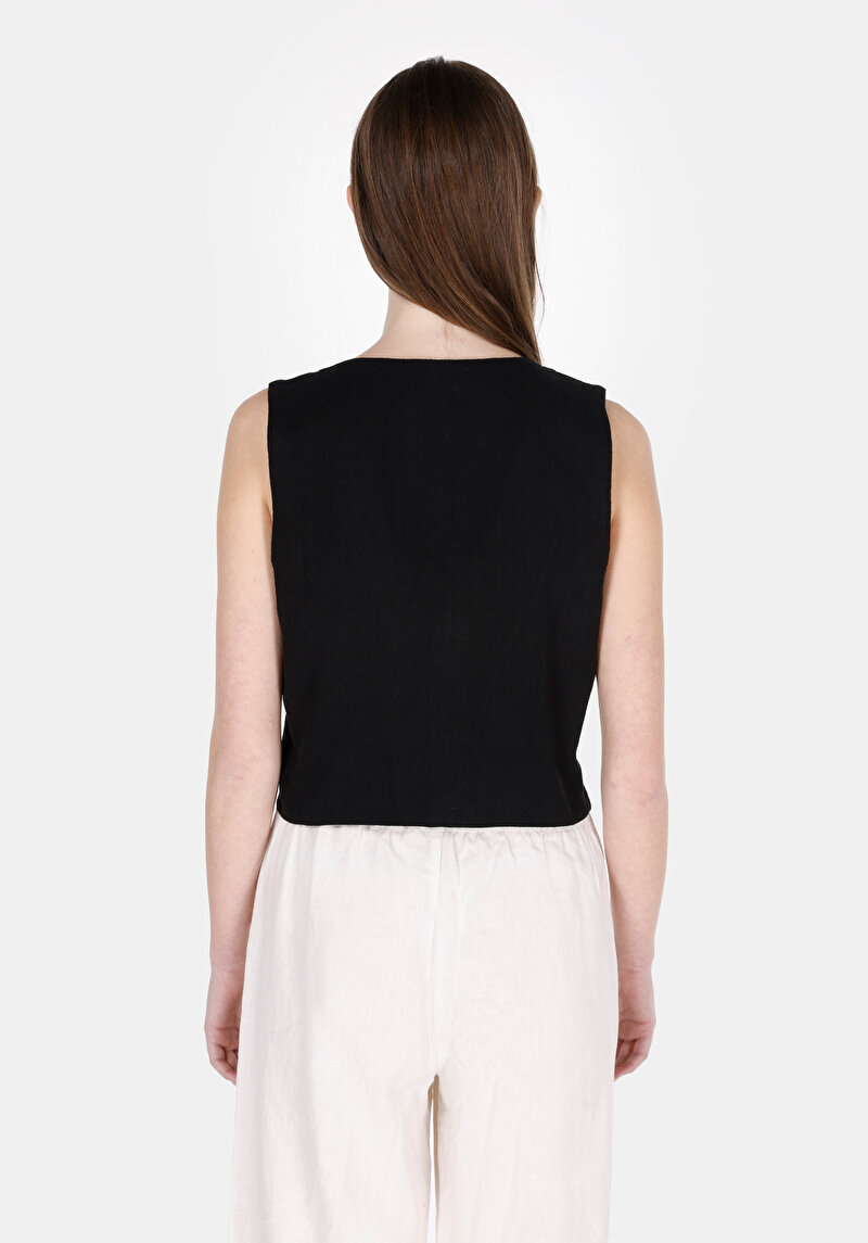 Regular Fit Kadın Siyah Gömlek