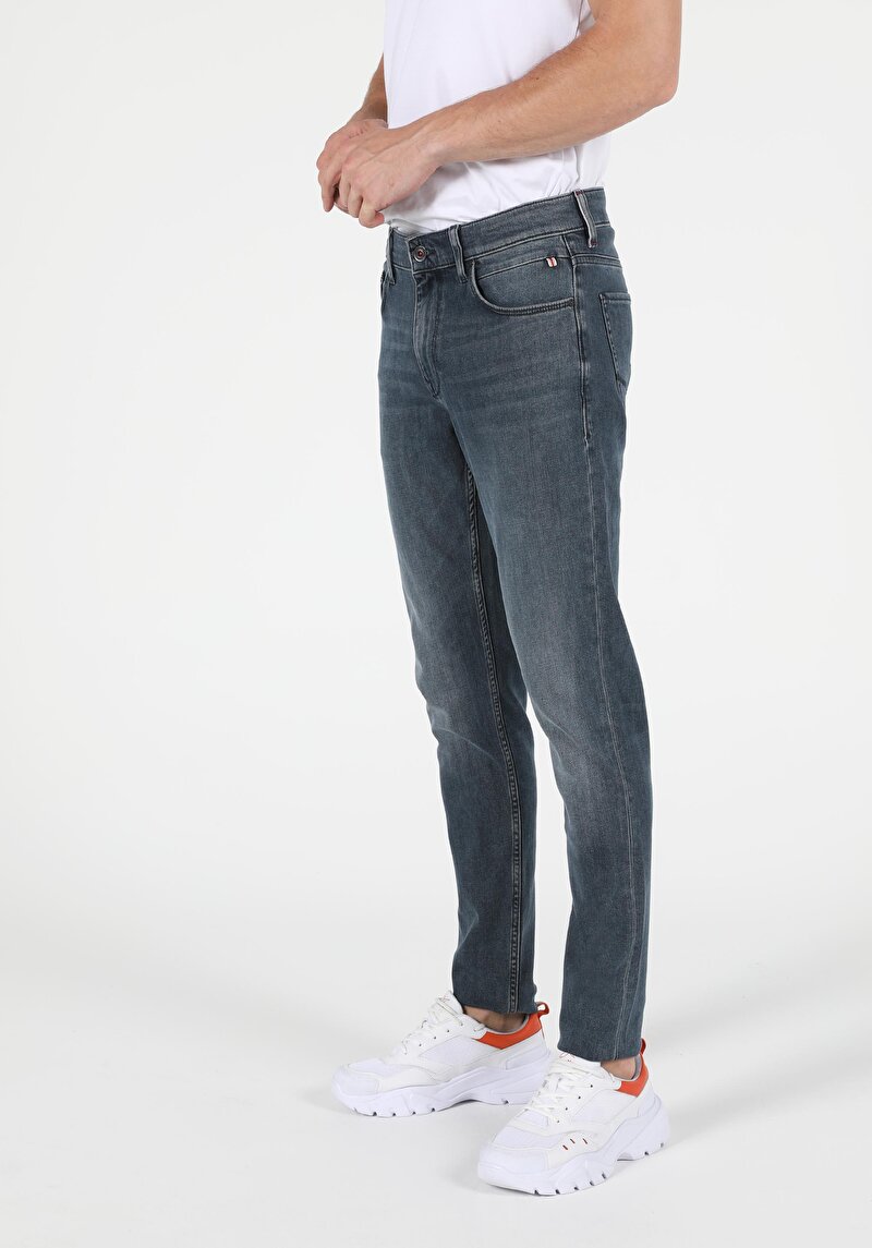 041 Danny Slim Fit Düşük Bel Dar Paça Erkek Denim Jean Pantolon