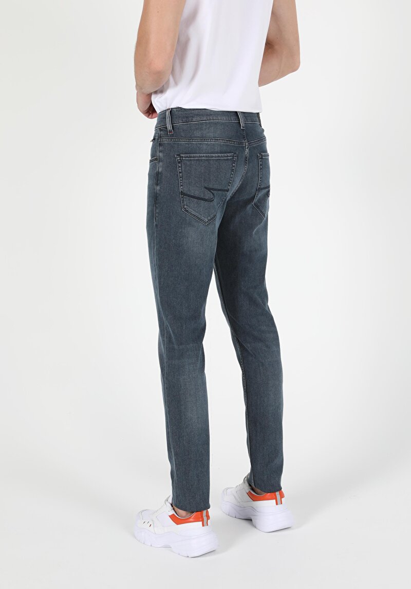 041 Danny Slim Fit Düşük Bel Dar Paça Erkek Denim Jean Pantolon