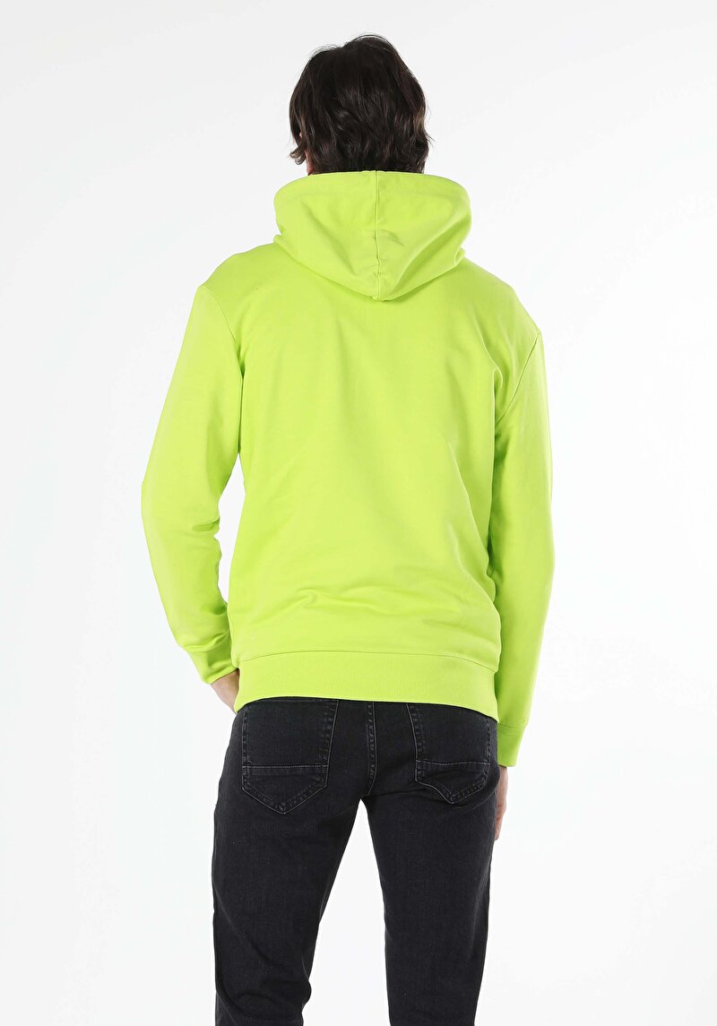 Comfort Fit Kapüşonlu Cepli Erkek Sweatshirt