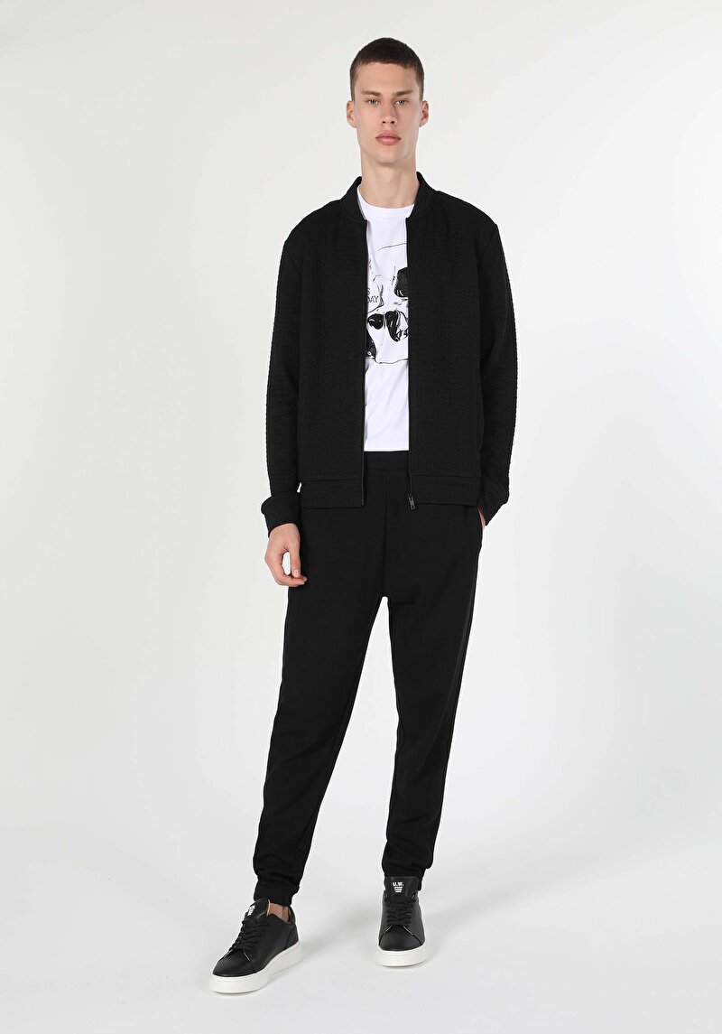 Slim Fit Erkek Siyah Ceket