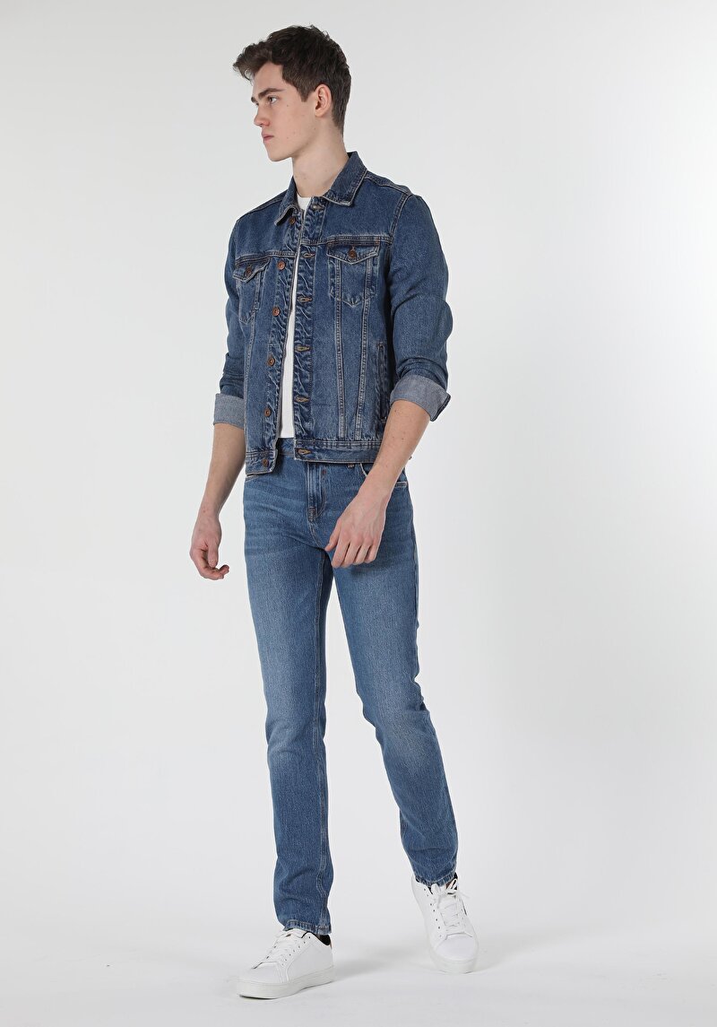 Regular Fit Mavi Erkek Ceket