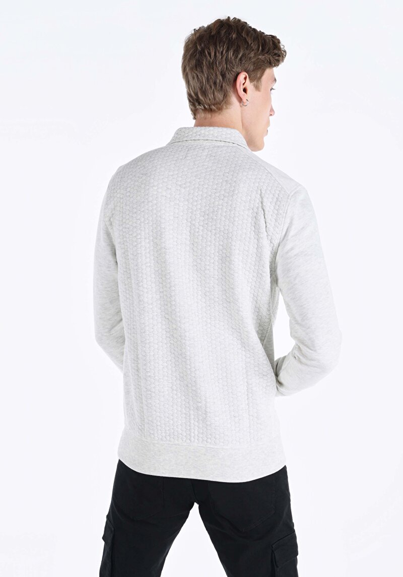 Slim Fit Erkek Ekru Ceket