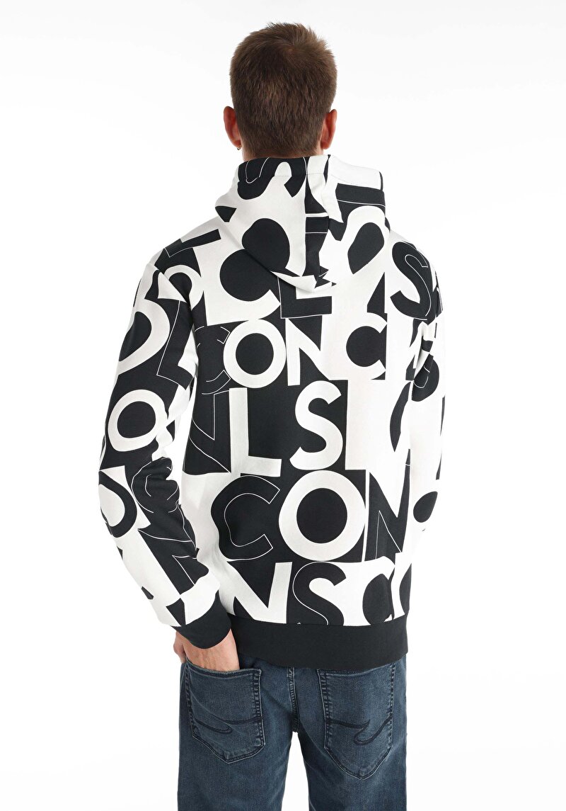 Regular Fit Erkek Siyah Sweatshirt