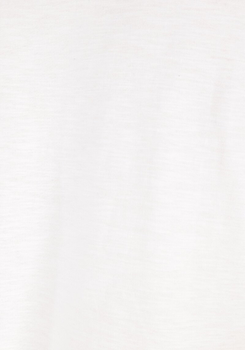 Regular Fit Yuvarlak Yaka Düz Erkek Beyaz Uzun Kol Tişört