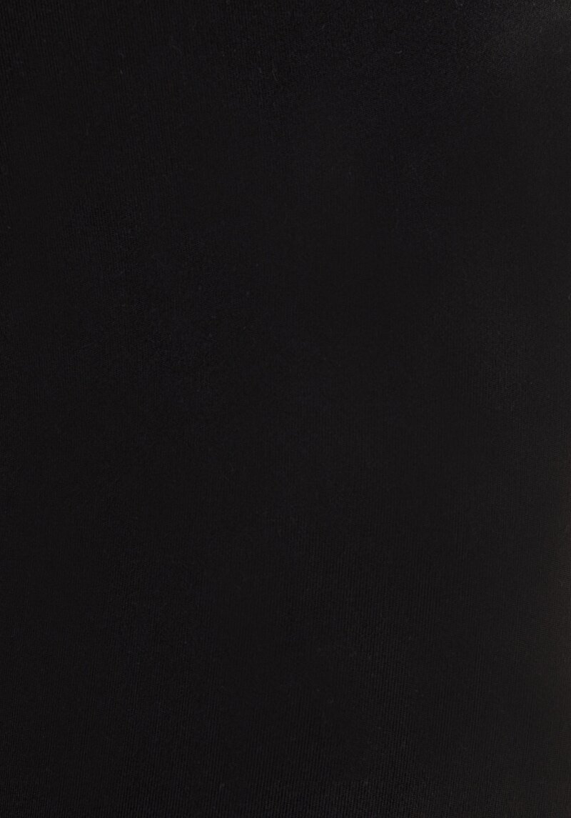 Slim Fit Yüksek Bel Cepli Kadın Siyah Örme Tayt