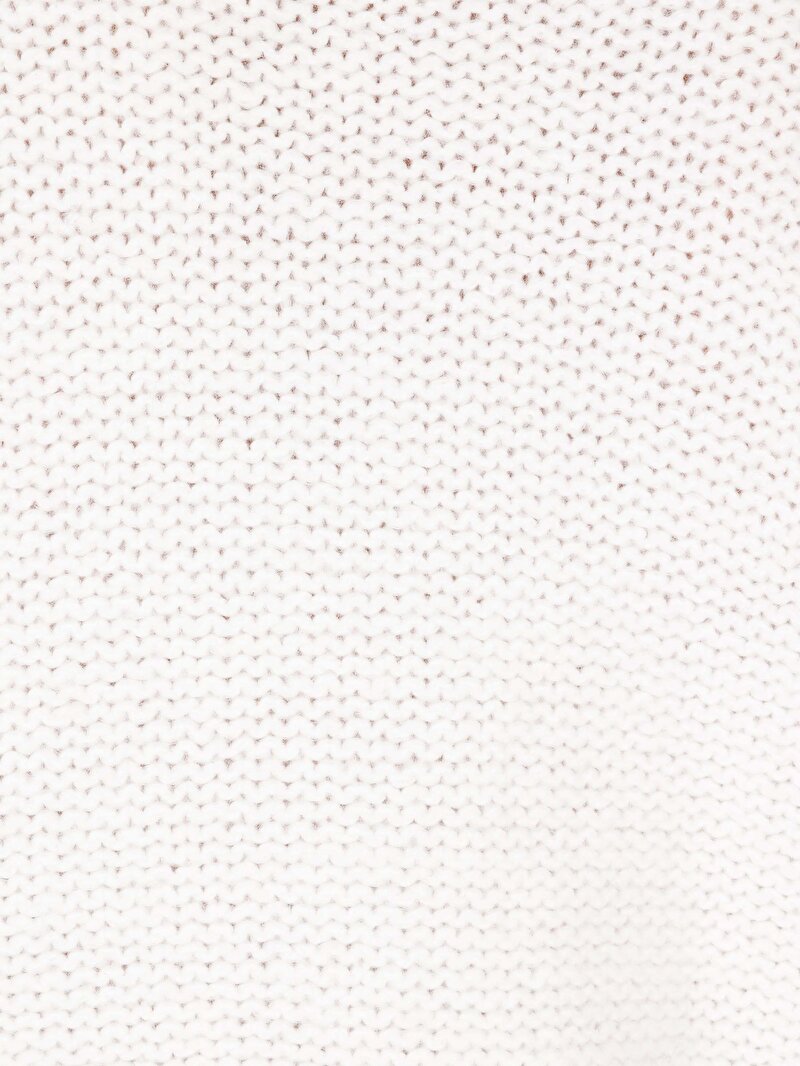 Regular Fit Dik Yaka  Kadın Beyaz Kazak