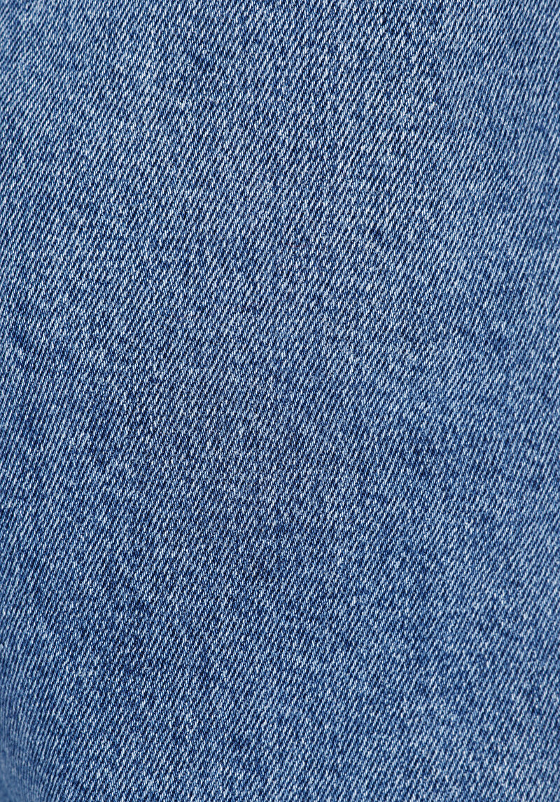 Slim Straight Fit Orta Bel Düz Paça Erkek İndigo Jean Pantolon