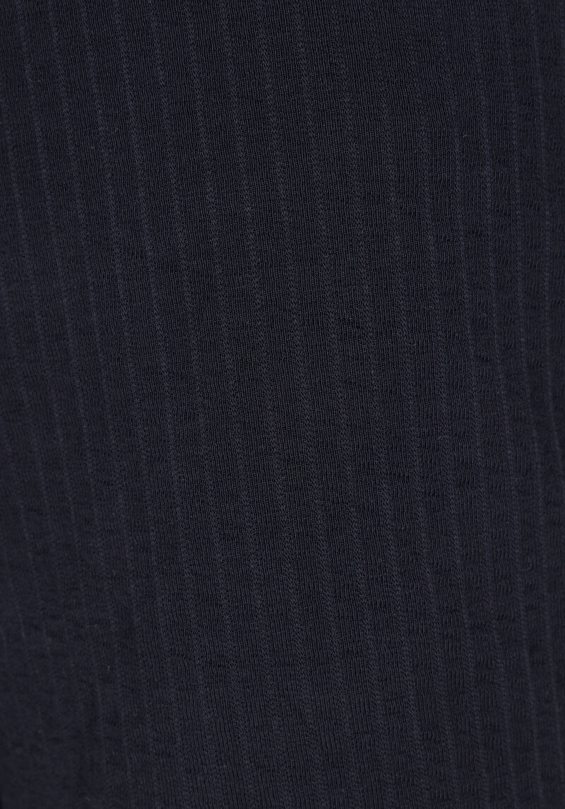 Regular Fit Orta Bel Düz Erkek Lacivert Şort