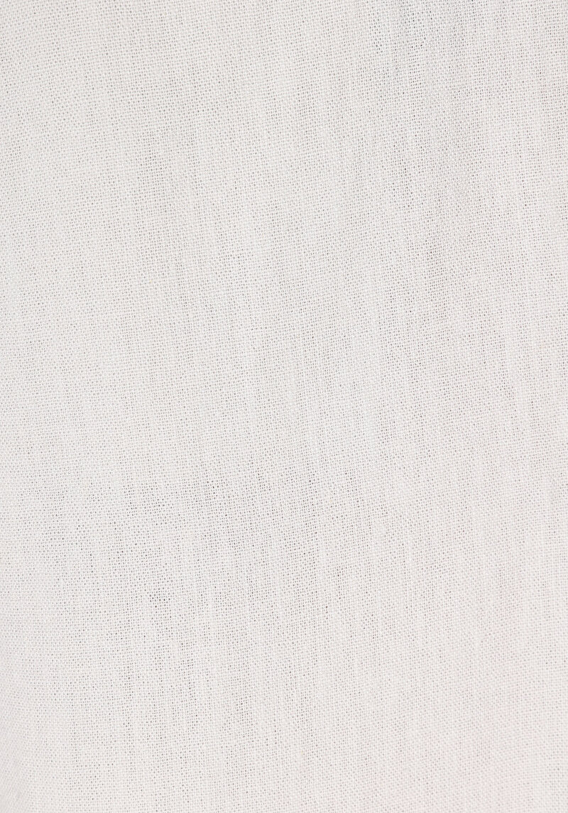 Regular Fit Orta Bel Bağcıklı Düz Erkek Taş Şort