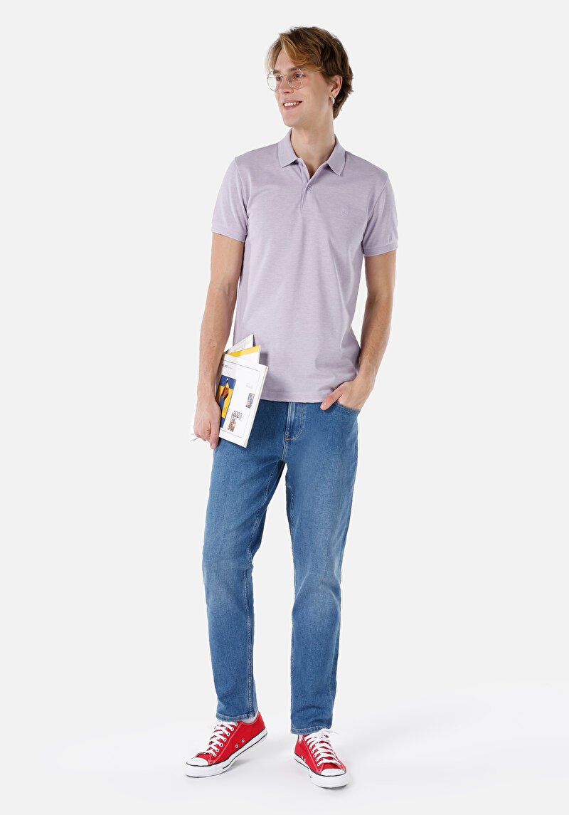 Regular Fit Orta Bel Daralan Paça Erkek Denim Jean Pantolon