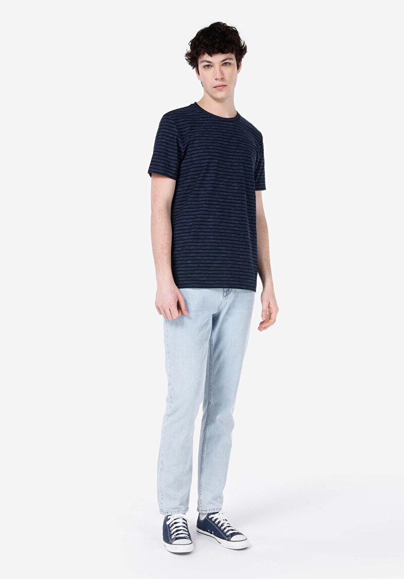 Regular Fit   Erkek İndigo Jean Pantolon