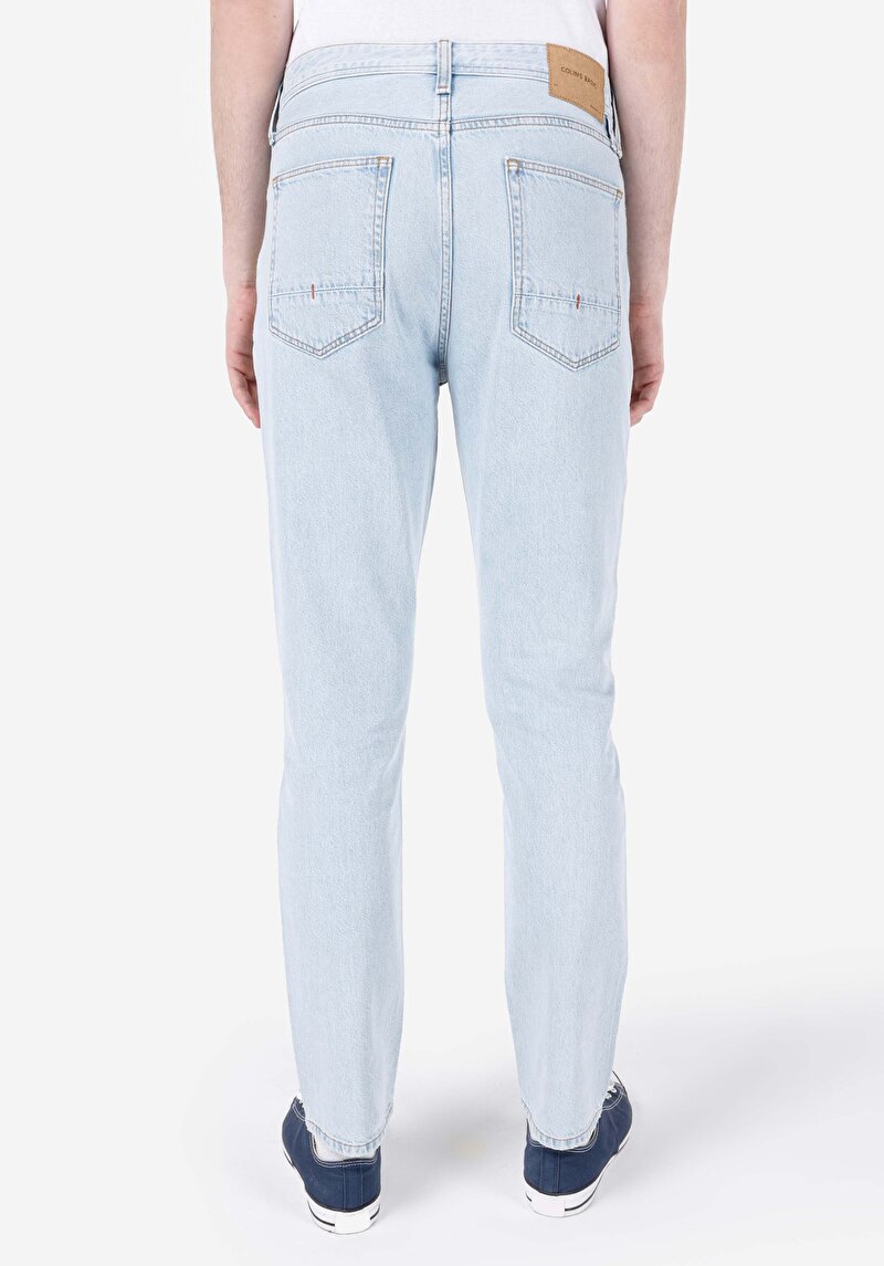 Regular Fit   Erkek İndigo Jean Pantolon