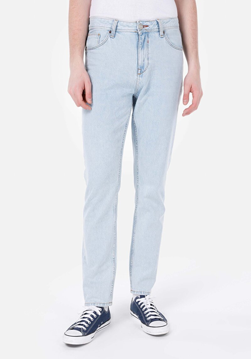 Regular Fit   Erkek İndigo Jean Pantolon
