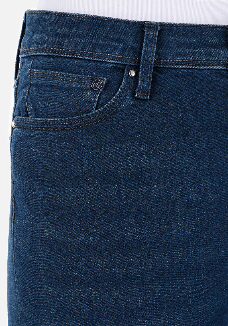 Slim Fit   Kadın Koyu İndigo Jean Pantolon