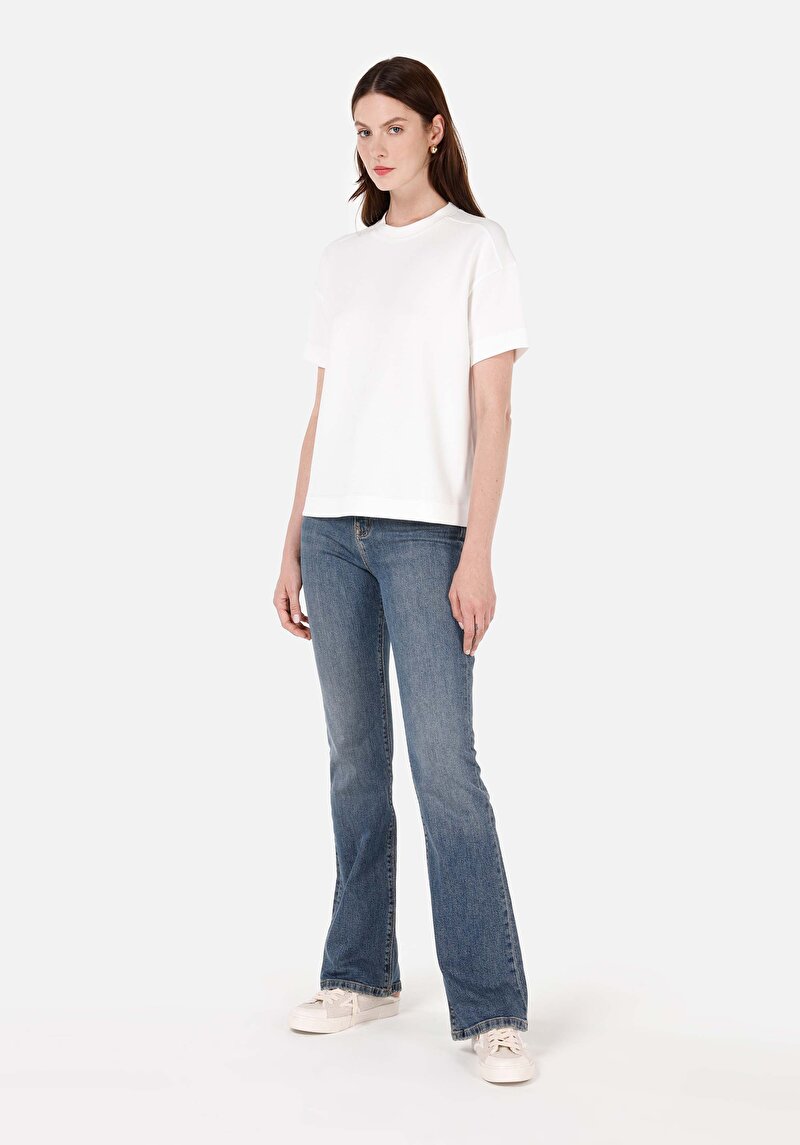 Regular Fit   Kadın Denim Jean Pantolon