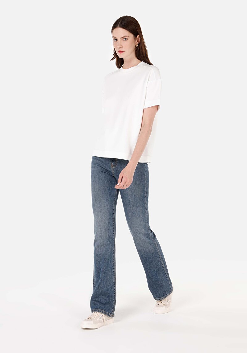 Regular Fit   Kadın Denim Jean Pantolon