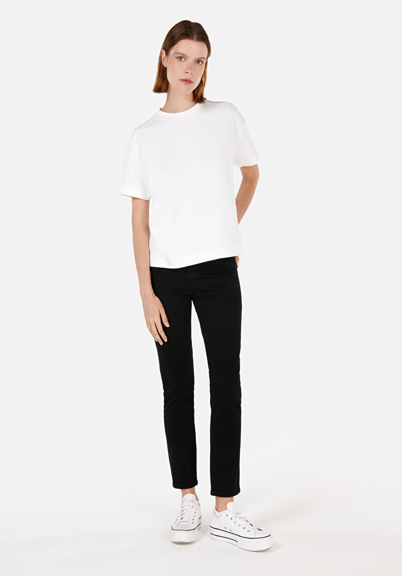 Slim Fit   Kadın İndigo Jean Pantolon