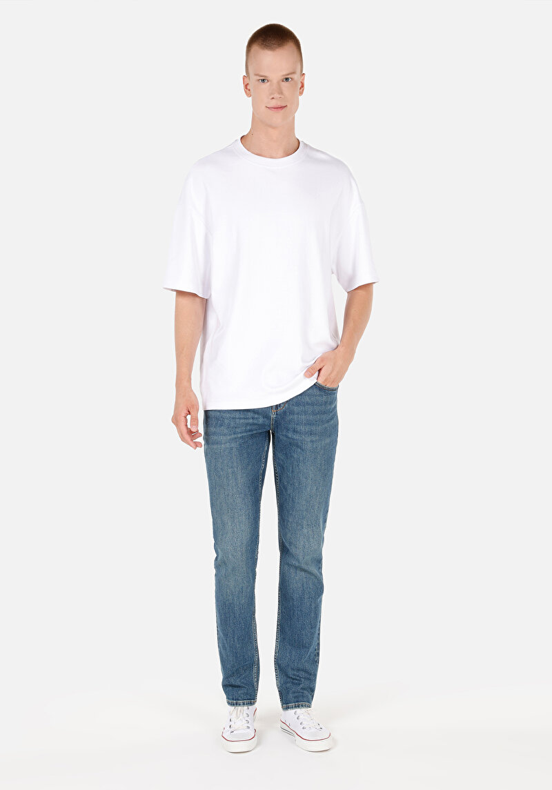 Straight Fit   Erkek Denim Jean Pantolon