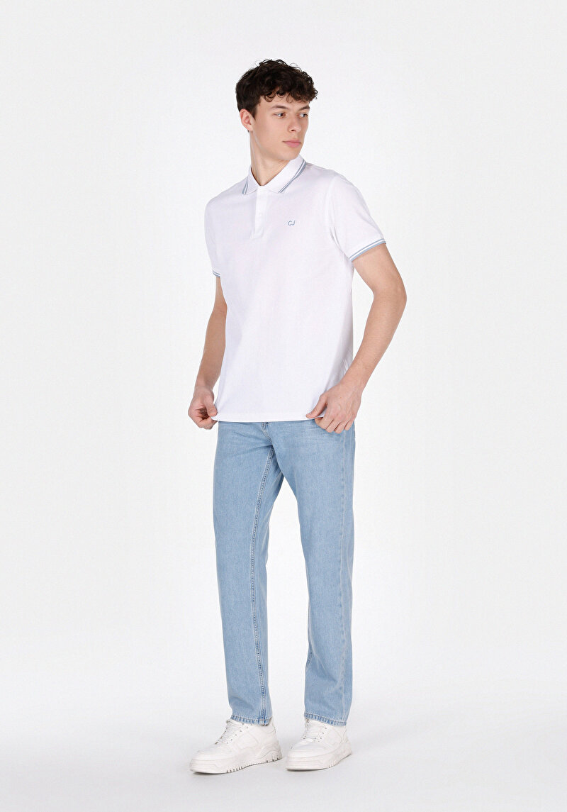 Regular Fit Erkek İndigo Jean Pantolon