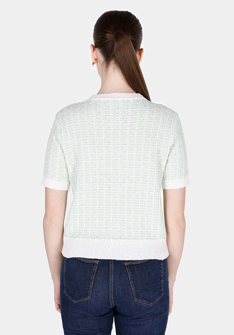 Regular Fit Kadın Yeşil Kazak