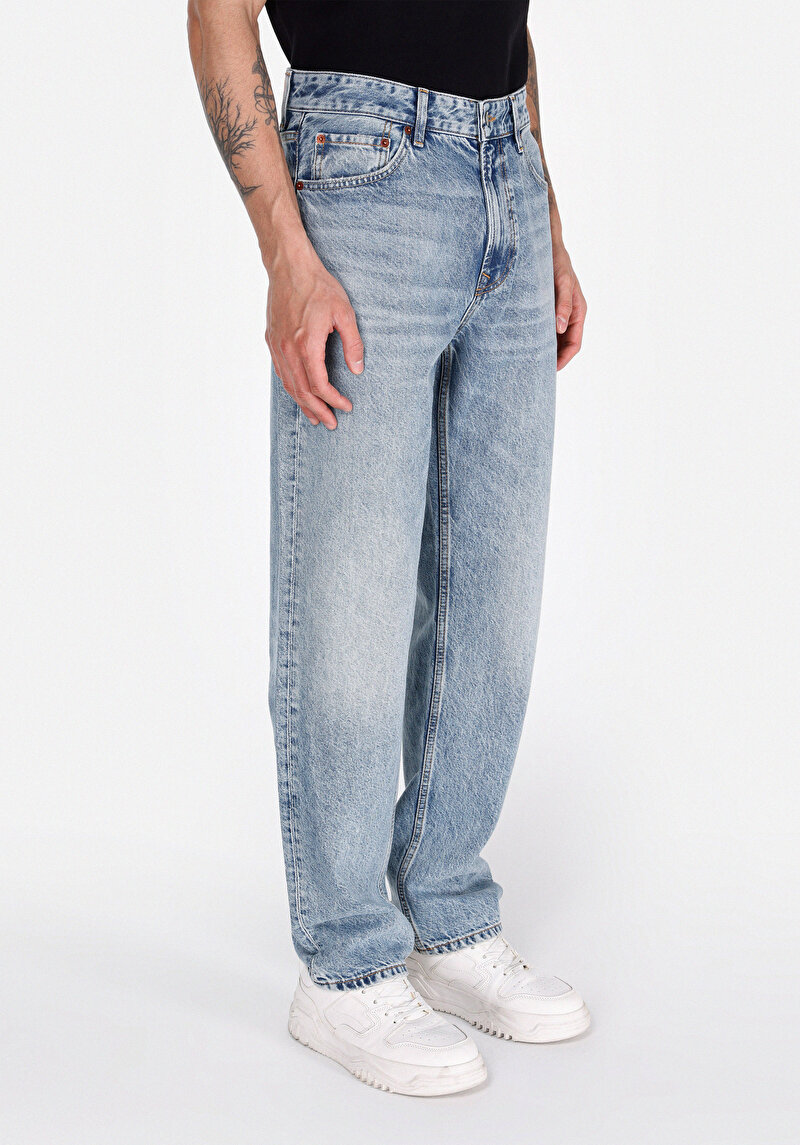 Regular Fit Erkek İndigo Ecologic Jean Pantolon