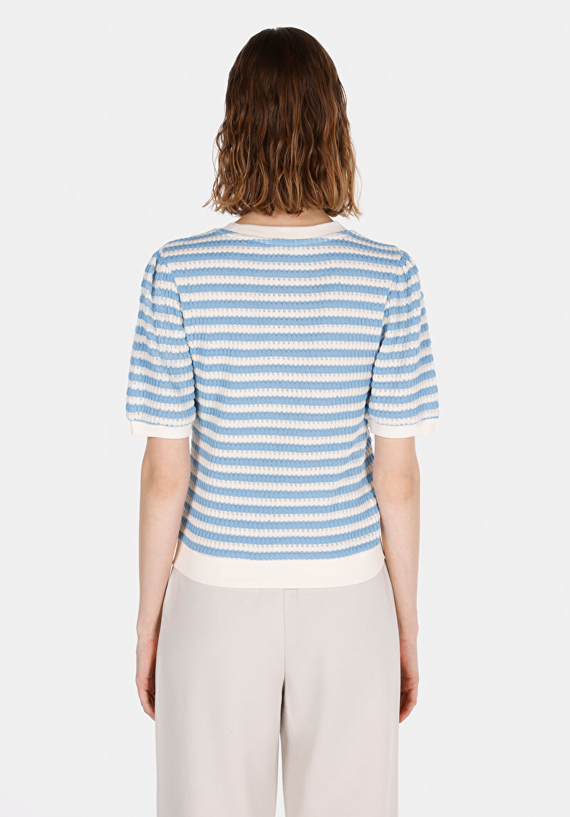 Slim Fit Kadın Beyaz Tişört