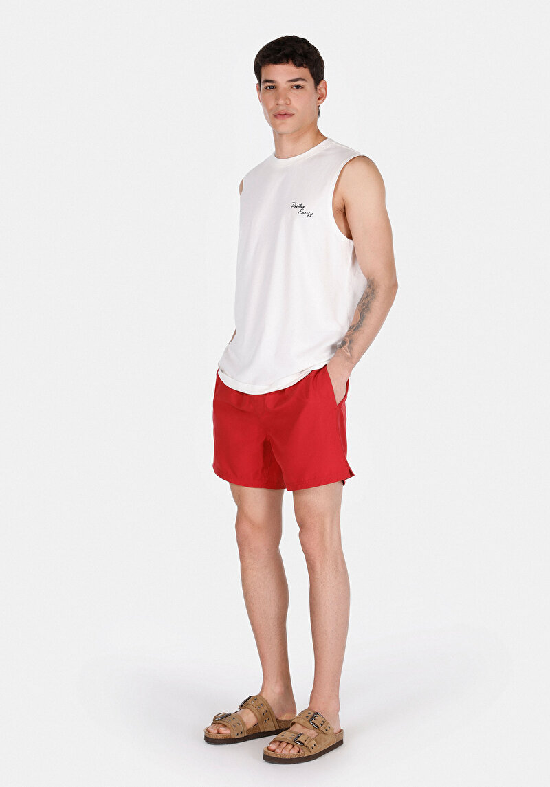 Regular Fit   Erkek Beyaz Atlet