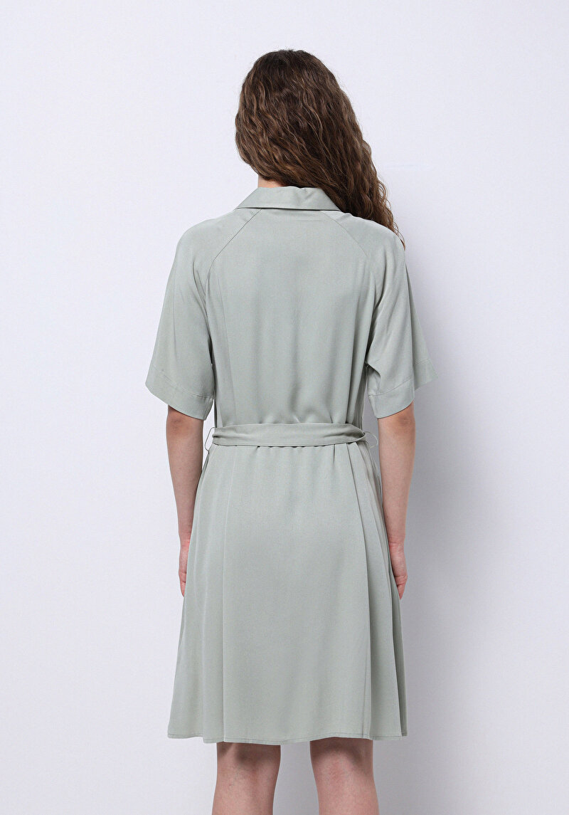 Regular Fit Kadın Yeşil Elbise