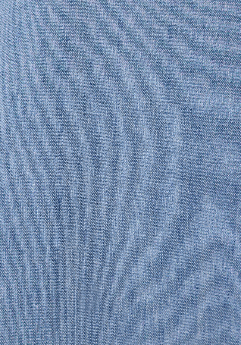 Slim Fit Düz Kadın Mavi Ecologic Kolsuz Elbise