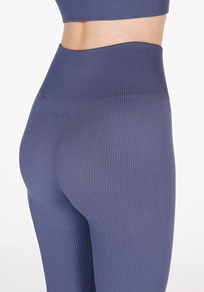 Slim Fit   Kadın Mavi Tayt