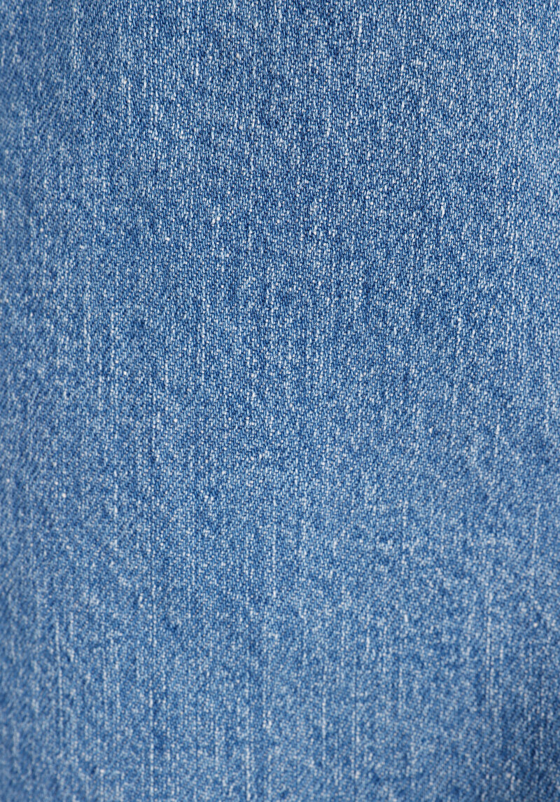 Regular Fit Kadın Mid İndigo Cepli Denim Jean Pantolon