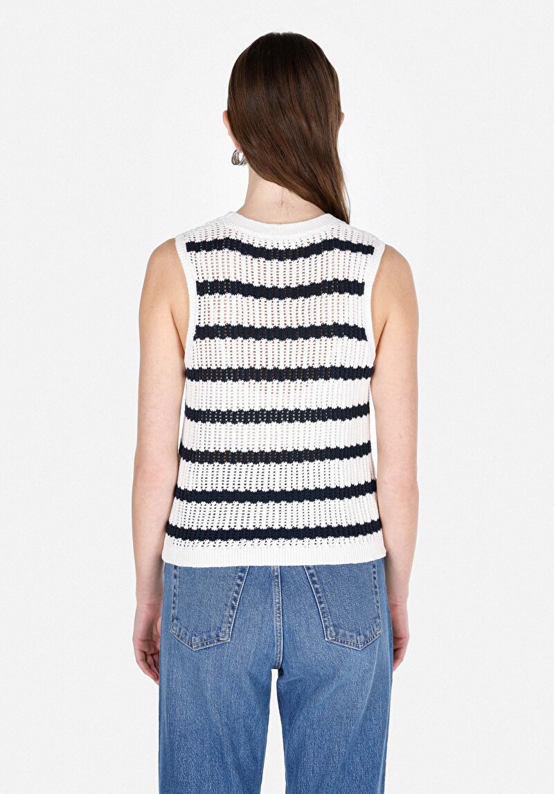 Slim Fit   Kadın Beyaz  Kazak