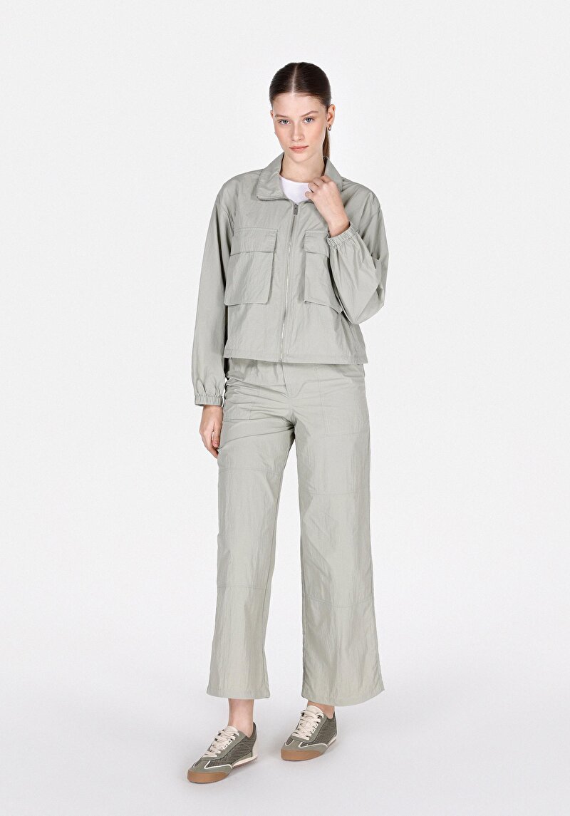 Regular Fit Kadın Yeşil Ceket