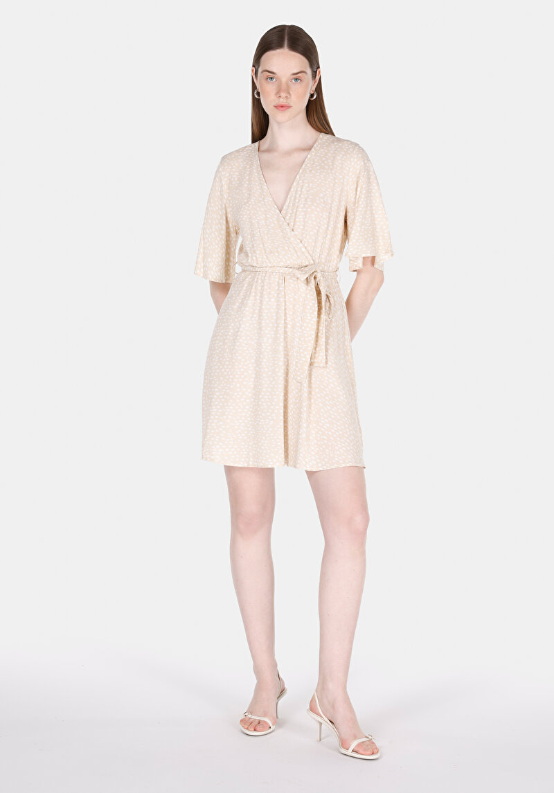 Regular Fit  Kadın Bej  Elbise