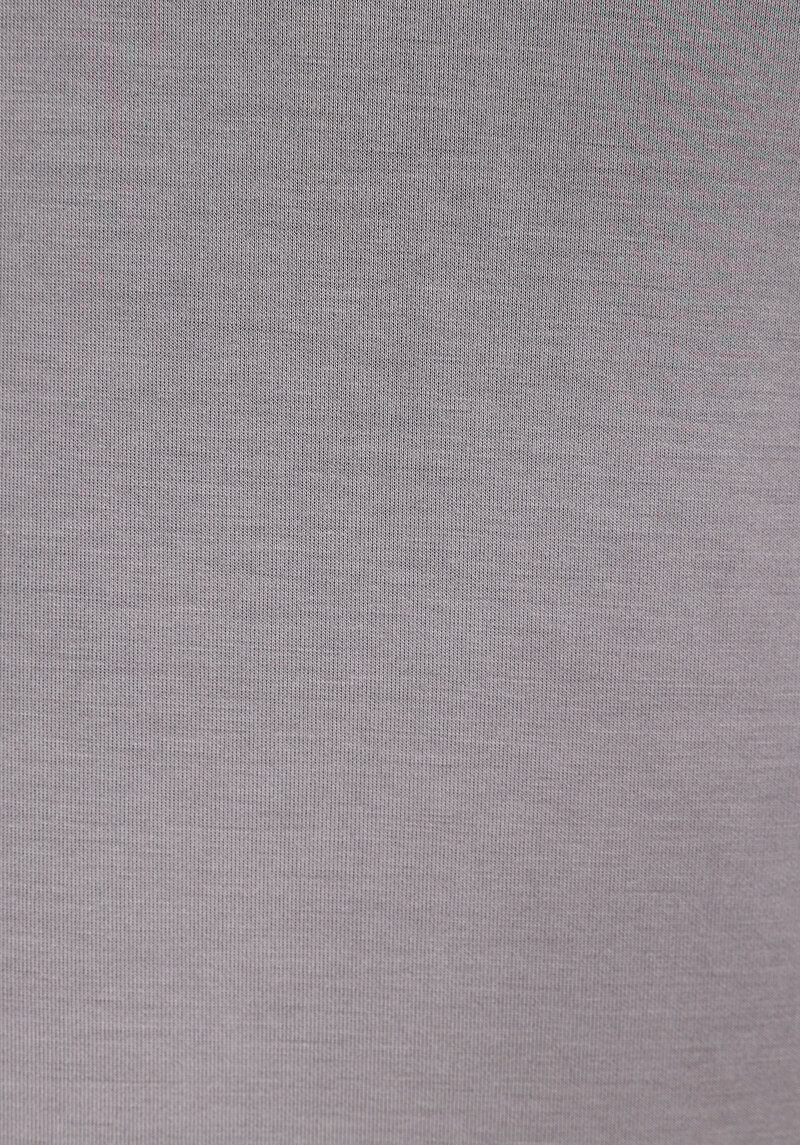 Slim Fit Düz  Kadın Gri Etek