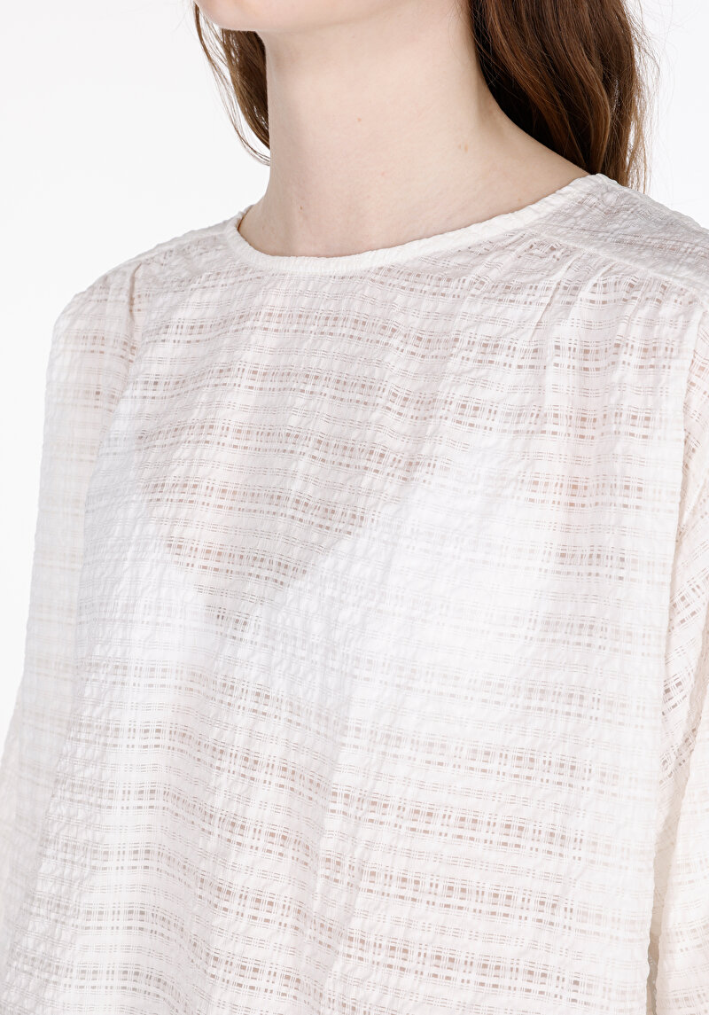 Regular Fit Kadın Beyaz Gömlek