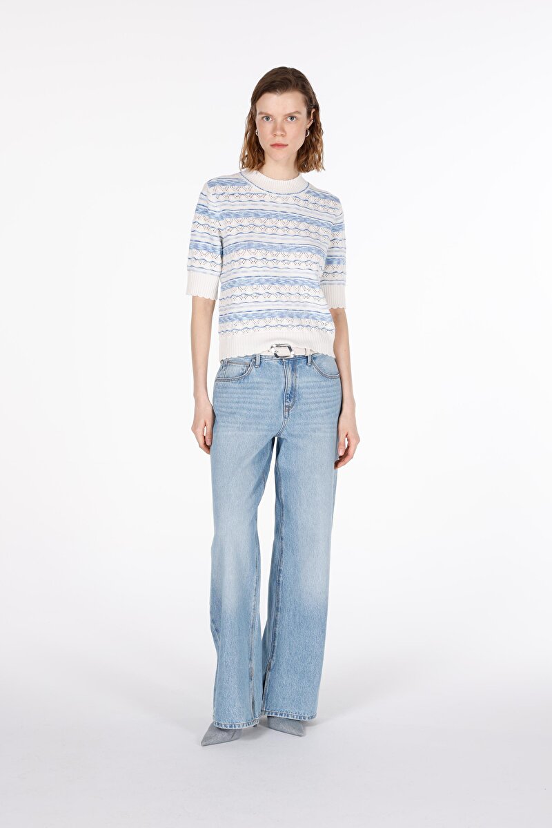 Regular Fit   Kadın Beyaz  Kazak