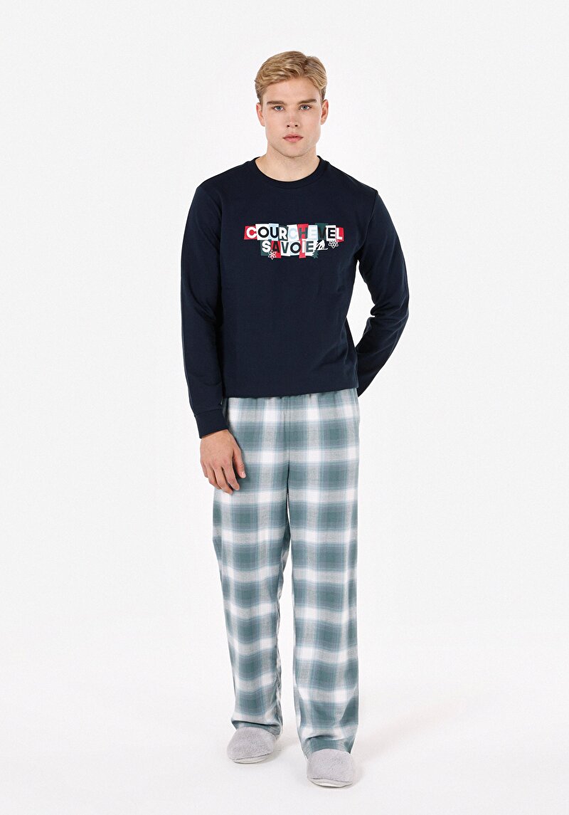 Regular Fit Pamuklu Erkek Lacivert Sweatshirt